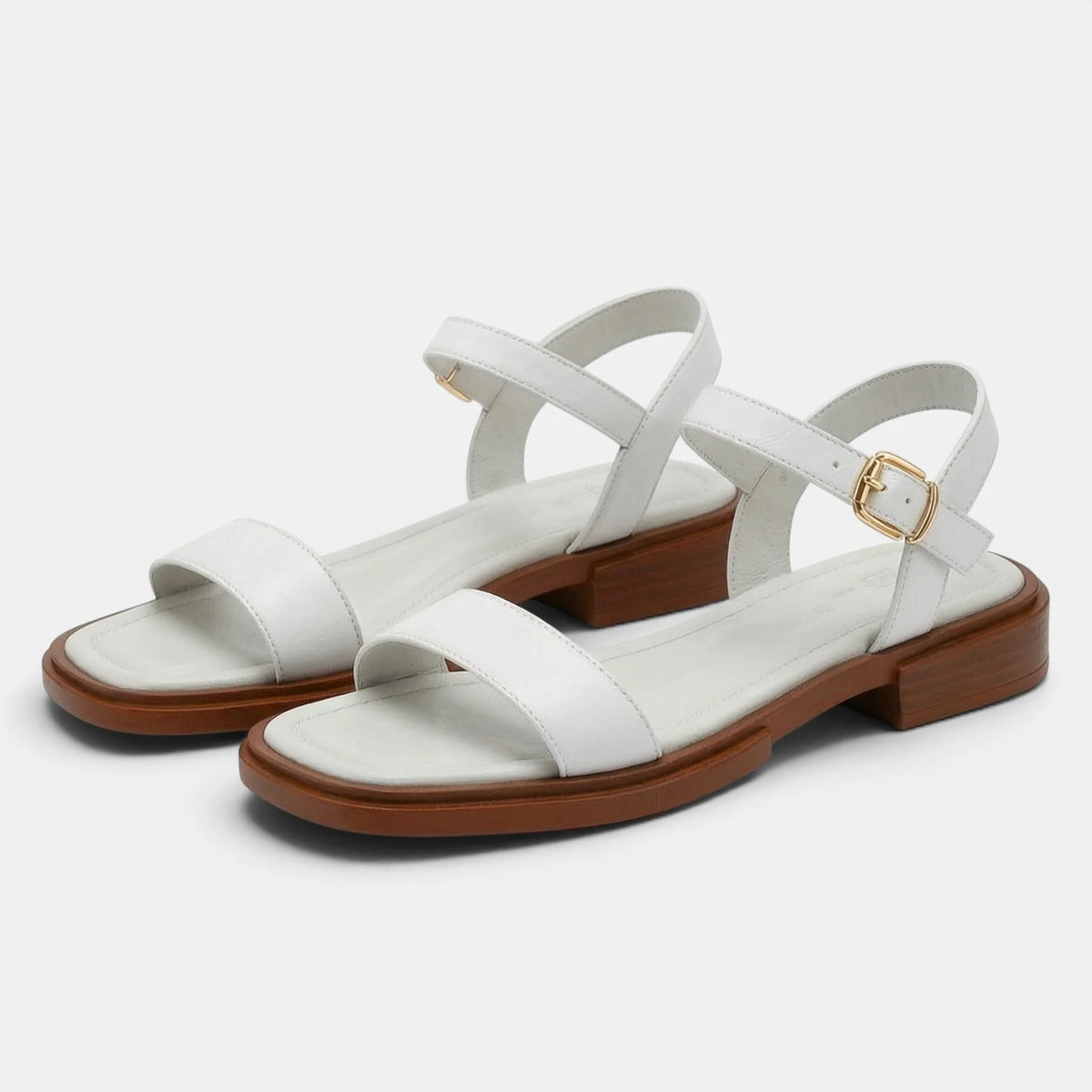 Women's Sandals Open Toe Adjustable Buckle Strap Low Heel 8