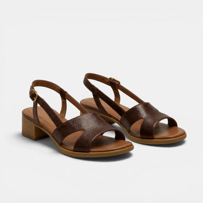 Women's Slingback Sandals Block Heel Square Toe 6