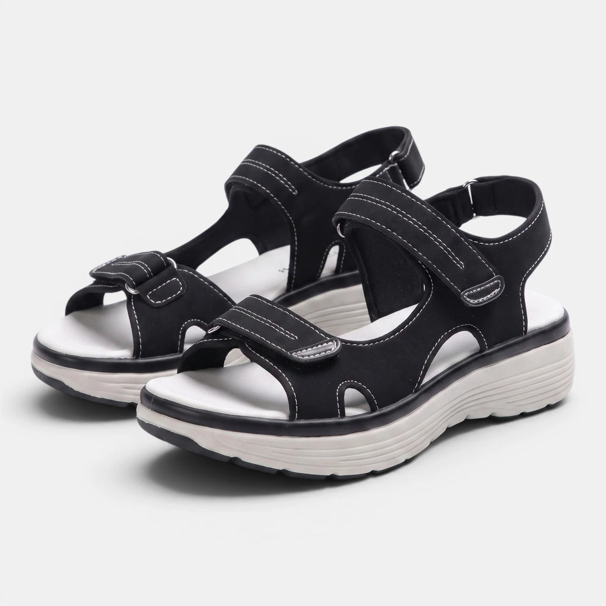 Women's Walking Sandals Double Strap Open Toe 3
