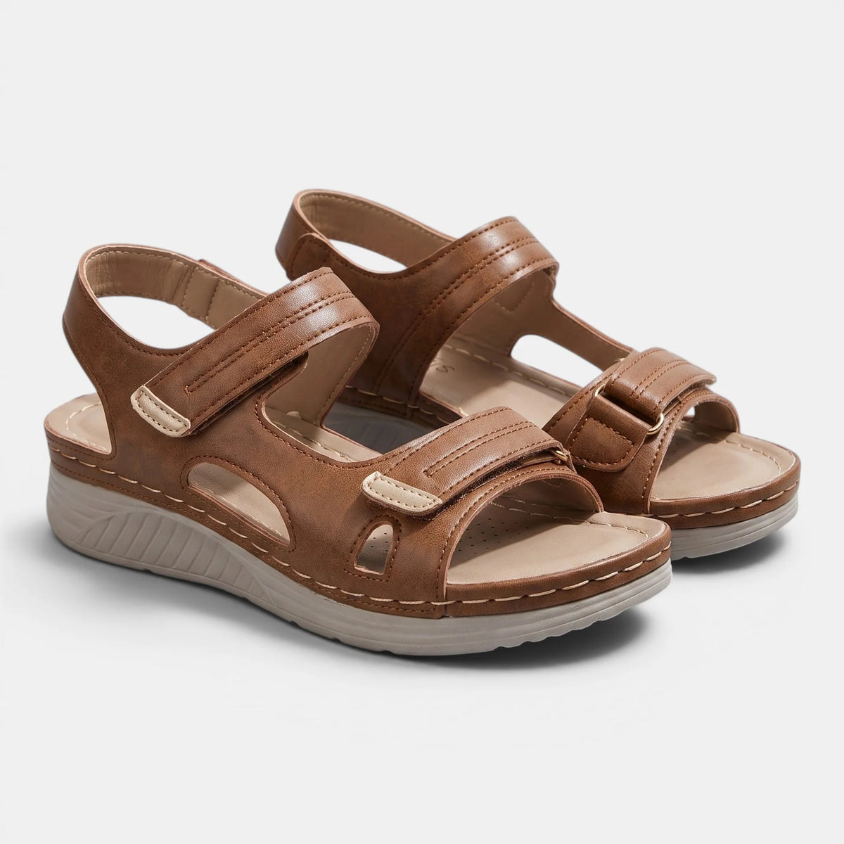Women's Walking Sandals Double Strap Open Toe 6