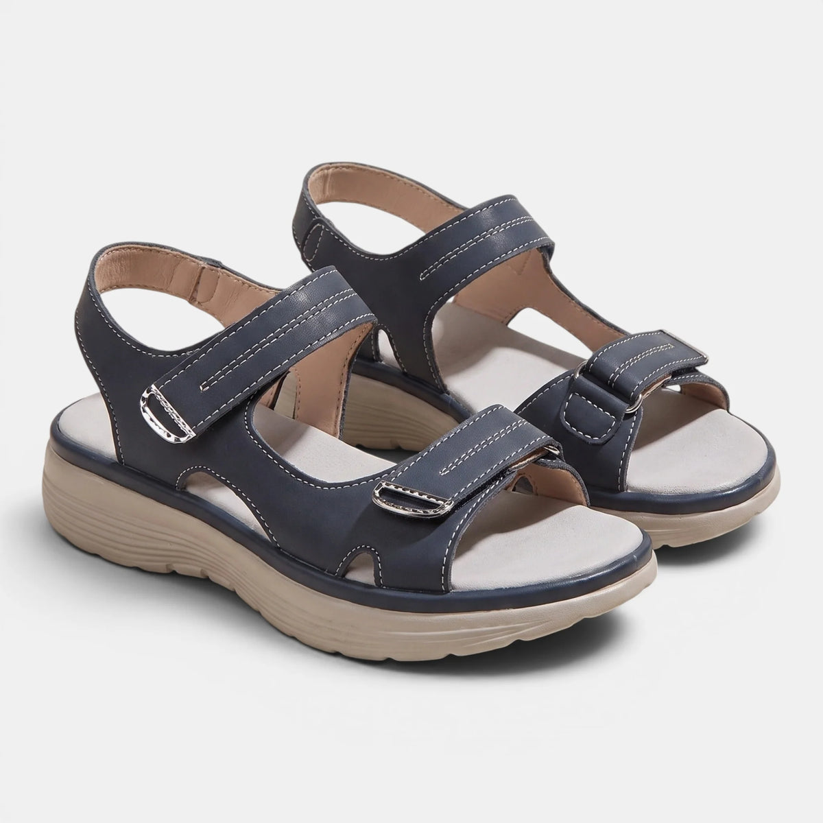 Women's Walking Sandals Double Strap Open Toe 9