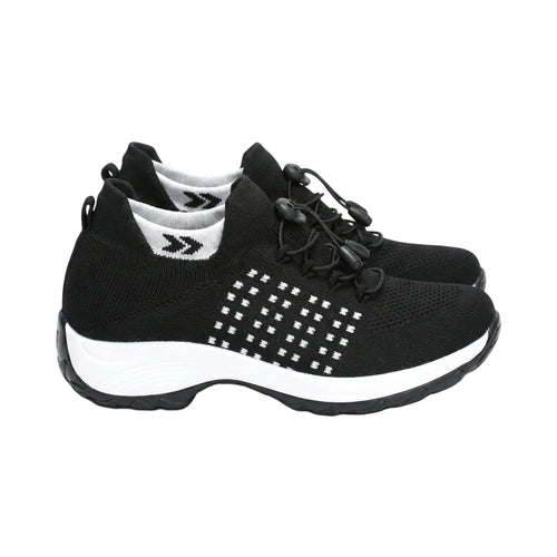 Women's Walking Shoes Slip-On with Adjustable Toggle Laces for Comfortable Everyday Wear 0