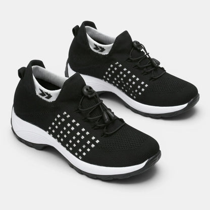 Women's Walking Shoes Slip-On with Adjustable Toggle Laces for Comfortable Everyday Wear 2