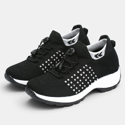 Women's Walking Shoes Slip-On with Adjustable Toggle Laces for Comfortable Everyday Wear 3