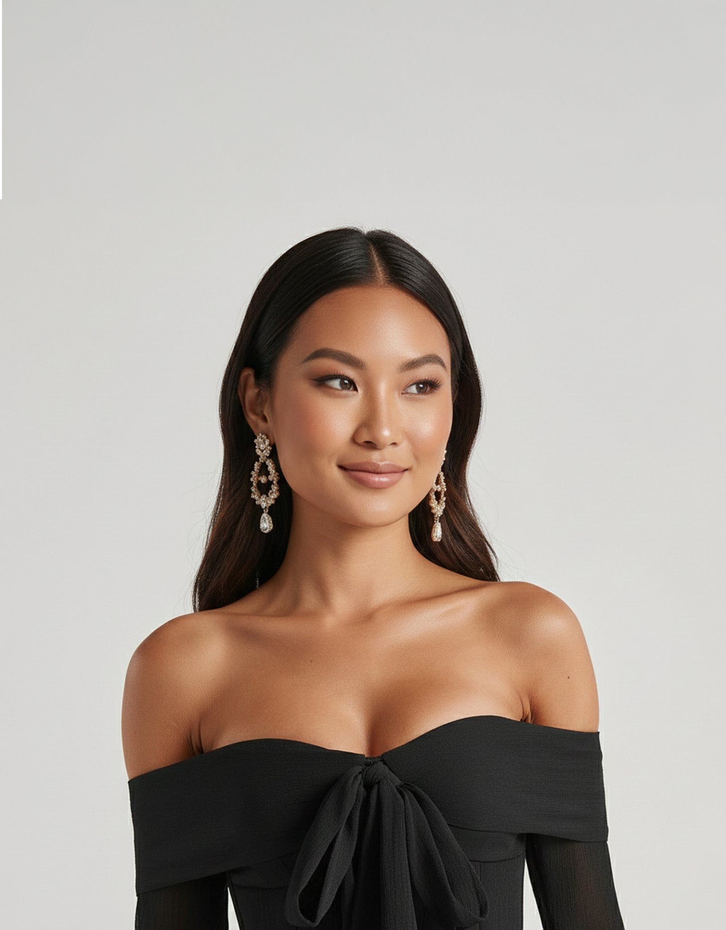 Women's Black Mini Dress Playsuit with Ruffled Shorts