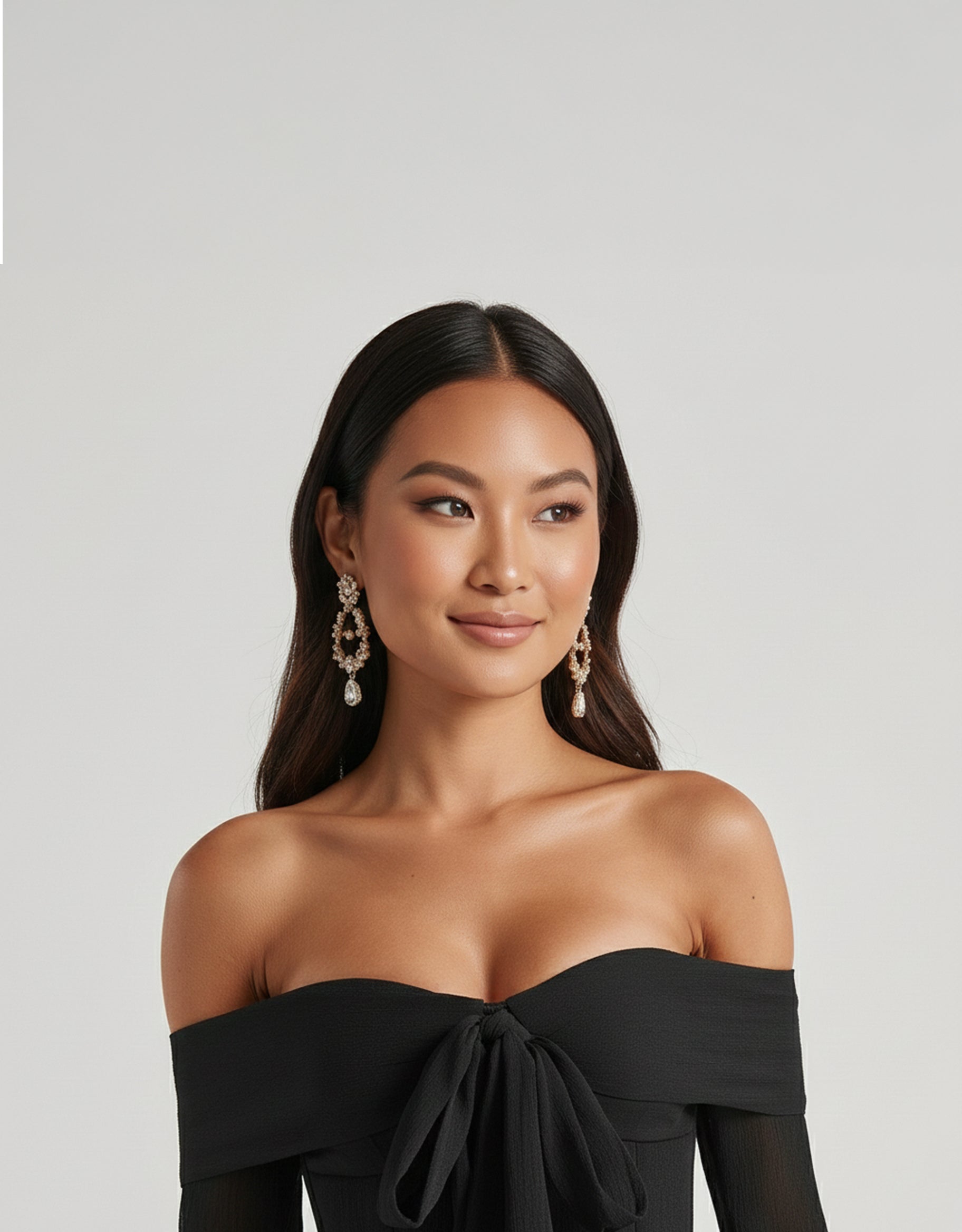 Women's Black Mini Dress Playsuit with Ruffled Shorts