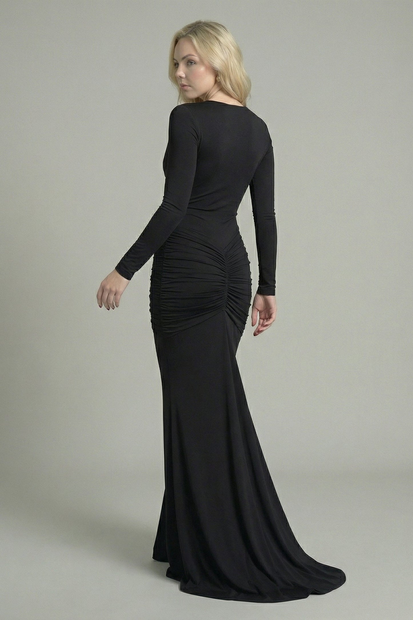 Women's Maxi Dress Mermaid Style Black