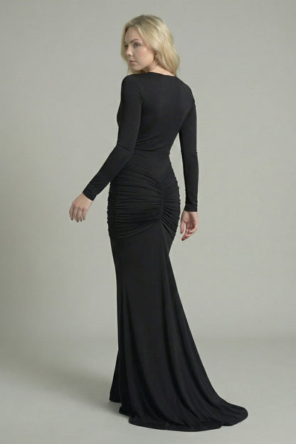 Women's Maxi Dress Mermaid Style Black