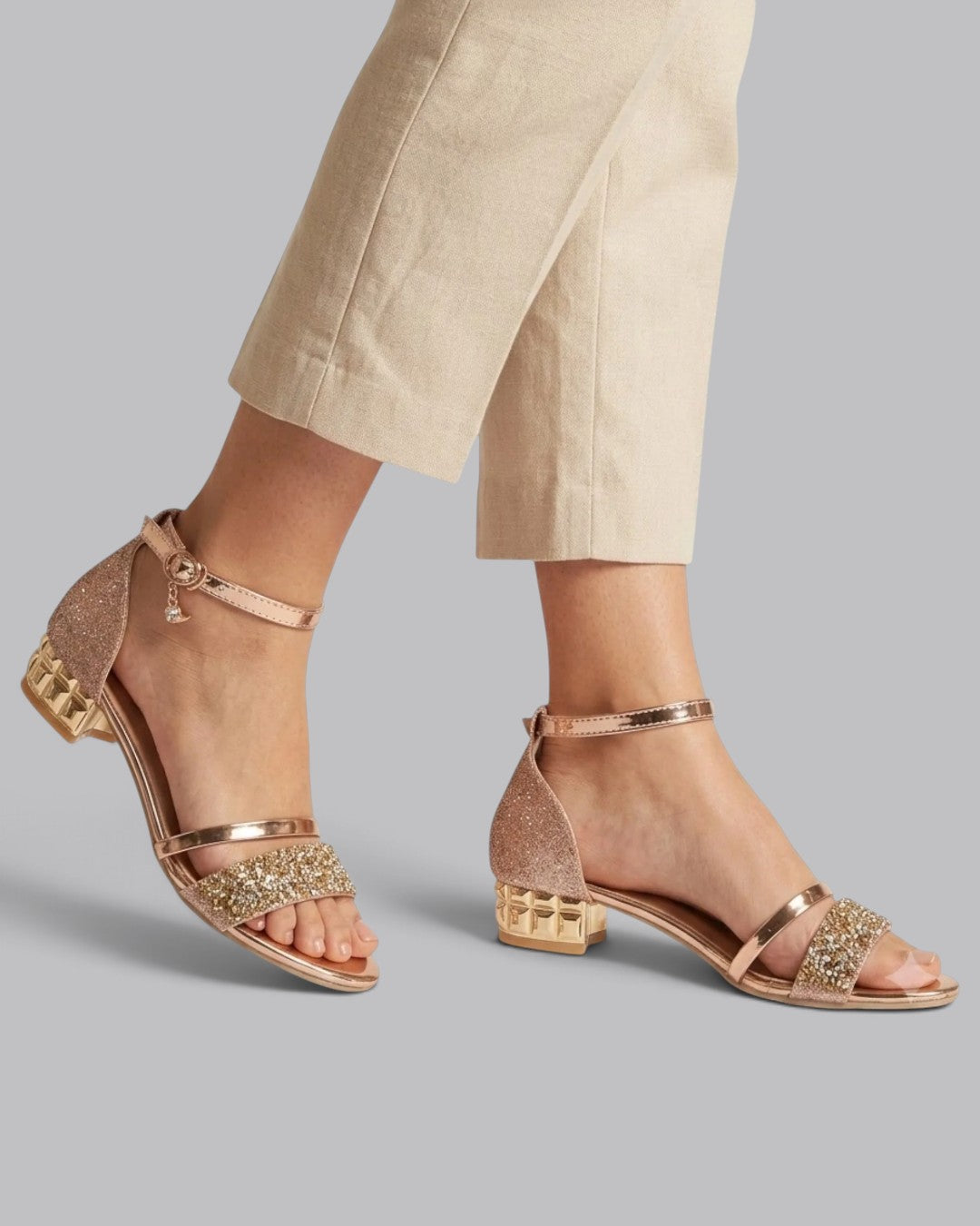 Women's Ankle Strap Sandals Low Heel