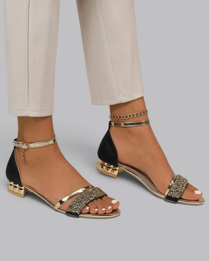 Women's Ankle Strap Sandals Low Heel