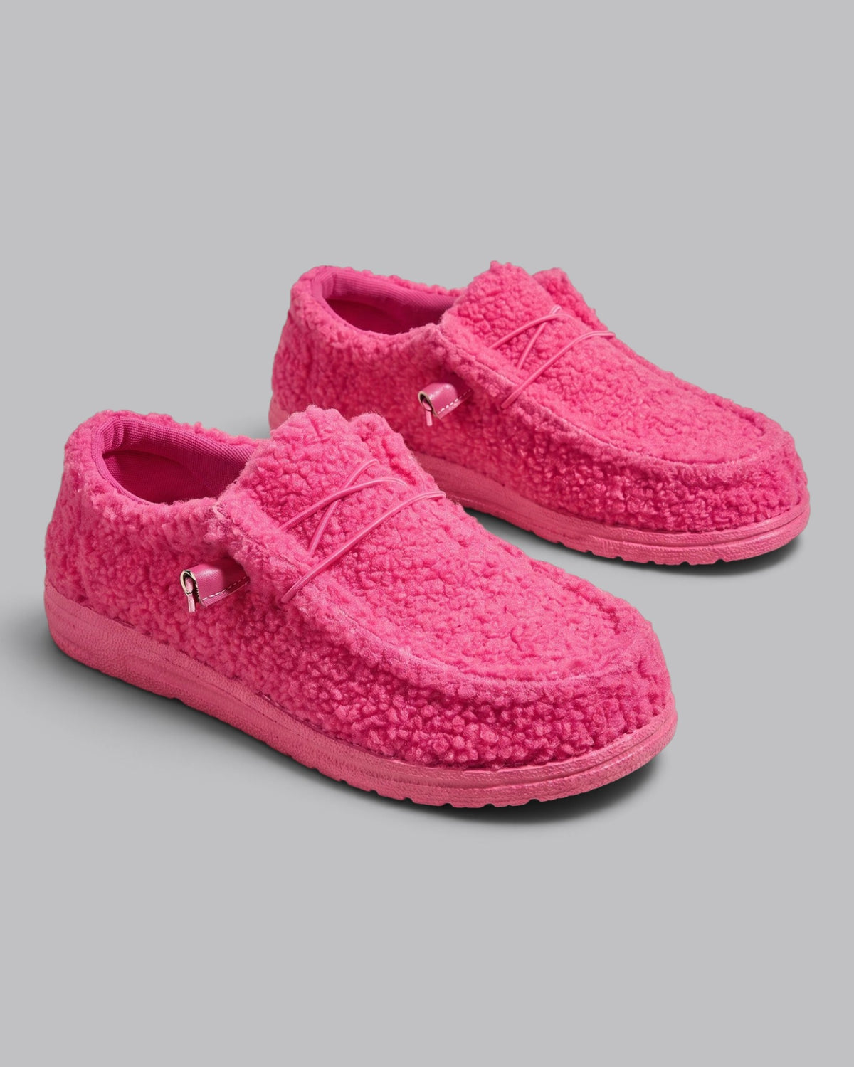 Women's Black Loafers Flat Slip-On Textured Design