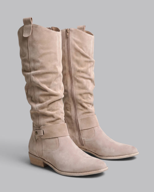 Women's Knee-High Slouch Boots Casual