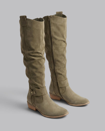 Women's Knee-High Slouch Boots Casual
