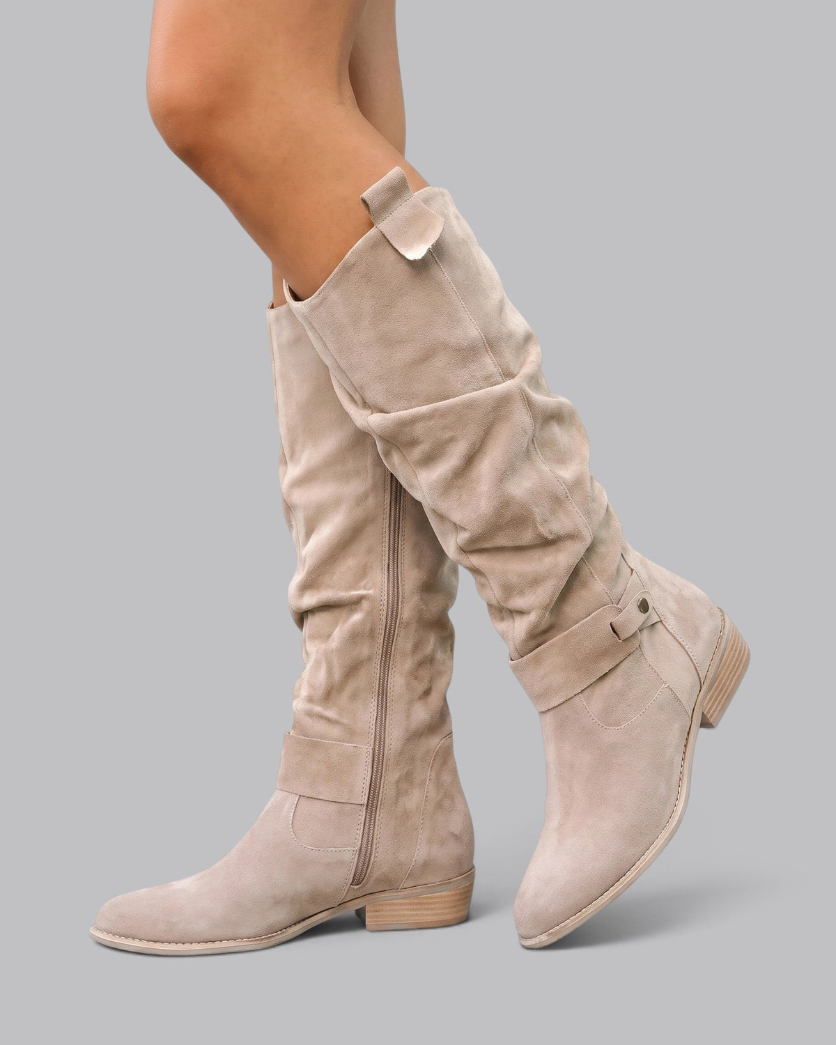 Women's Knee-High Slouch Boots Casual