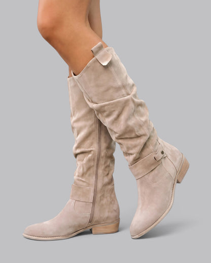 Women's Knee-High Slouch Boots Casual