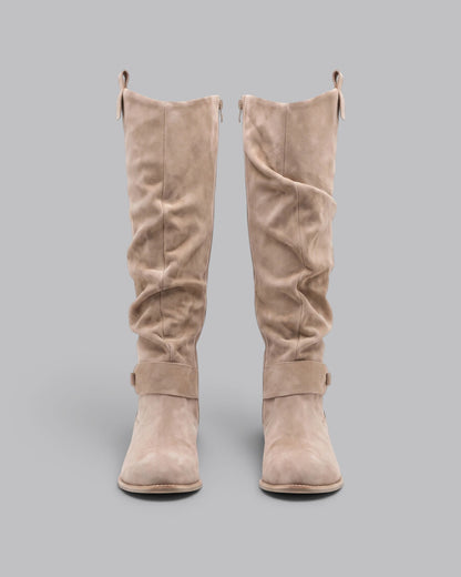 Women's Knee-High Slouch Boots Casual
