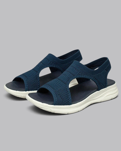 Women's Open Toe Sandals Knit Strap Platform