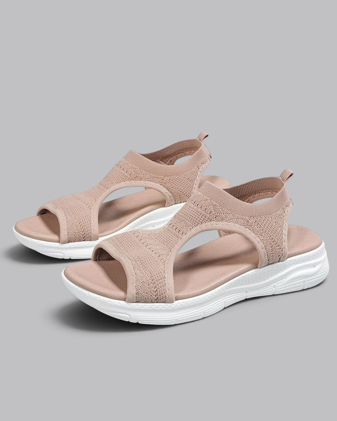 Women's Open Toe Sandals Knit Strap Platform