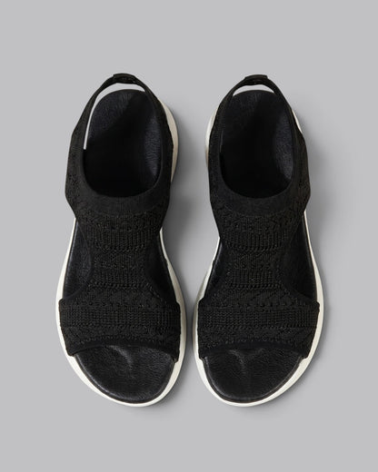 Women's Open Toe Sandals Knit Strap Platform
