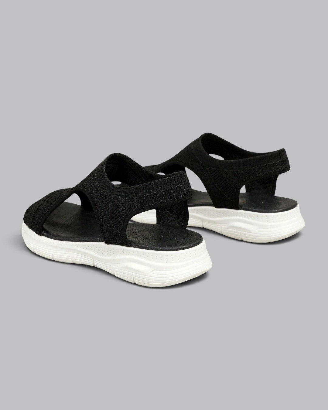 Women's Open Toe Sandals Knit Strap Platform