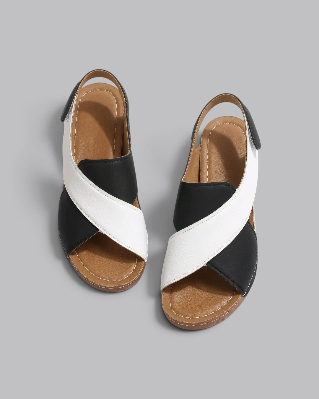 Women's Wedge Sandals Color Block Design