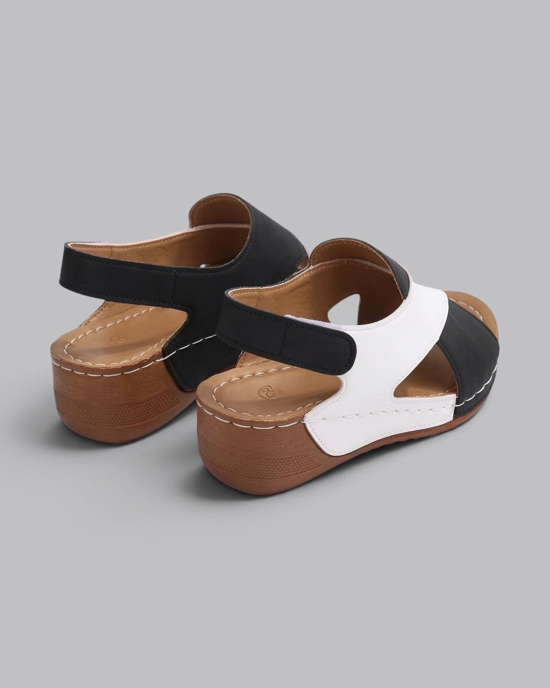 Women's Wedge Sandals Color Block Design